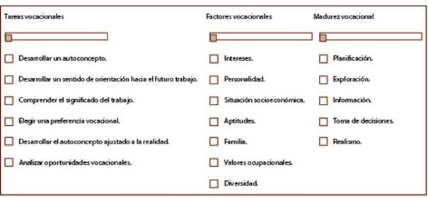 Temas a explorar y unidades temáticas.
