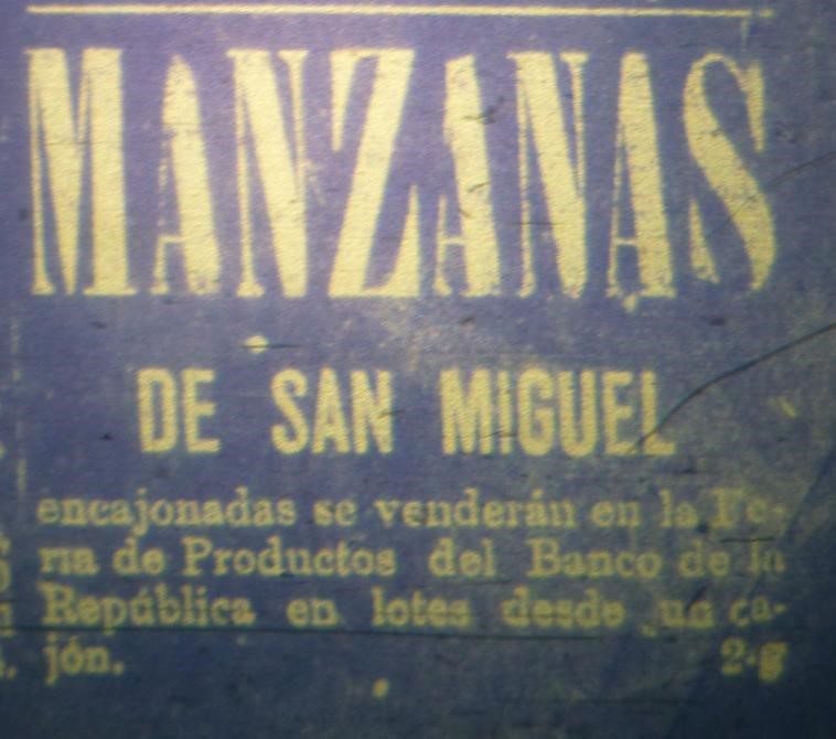 Chicha
de manzana en Chile: manzanas con indicación de lugar de origen