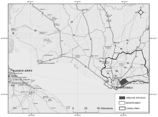 Regi&oacute;n noreste del &Aacute;rea Metropolitana de Montevideo