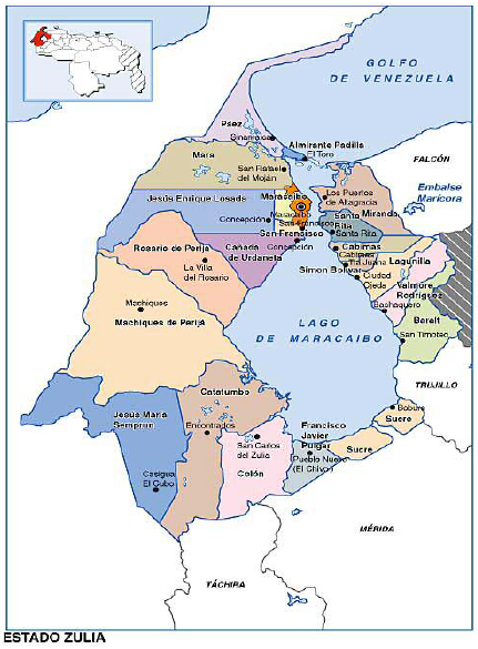 Ubicaci&oacute;n mayoritaria del pueblo wayuu