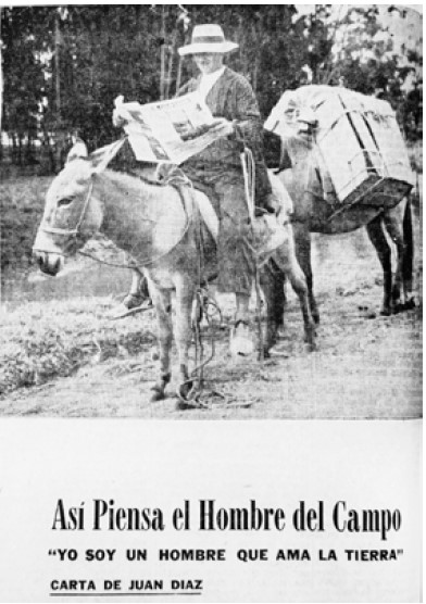 Así piensa el hombre del campo. “Yo soy un hombre que ama la tierra”.