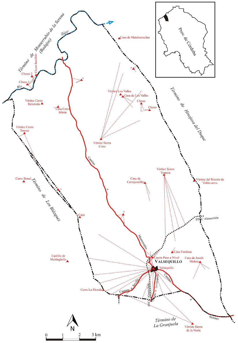 “Minutas” planimétricas del término de Valsequillo (1871/72) (1:25.000 en el original).