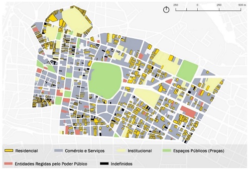 - Mapa de uso e ocupação do solo. Fonte: Adaptada pelos autores de UFPB (2010).