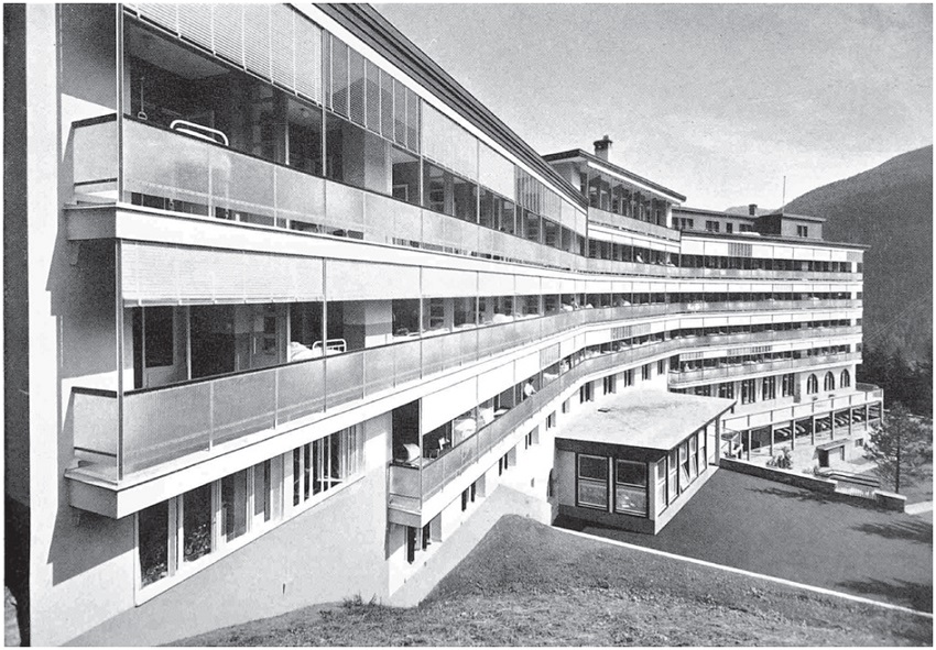 Sanatorio Queen Alexandra en Davos-Platz, 1906-1909.