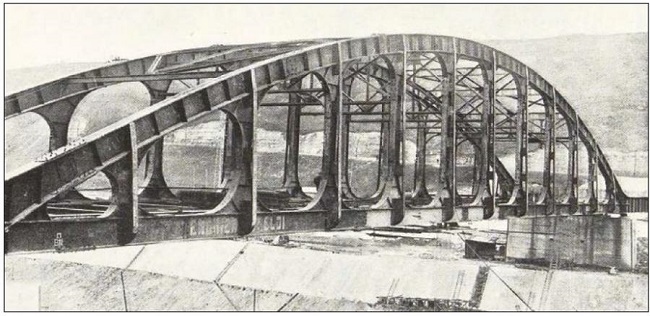 : Vierendeel bridge on the Albert canal, Lanaye.