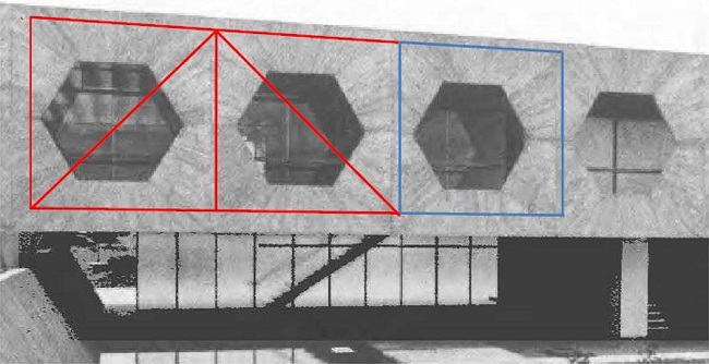 : Residência para Ministro de Estado. Detail Warren typology versus Vierendeel. (Source:Carvalho & Latorraca, 2000, p. 39)