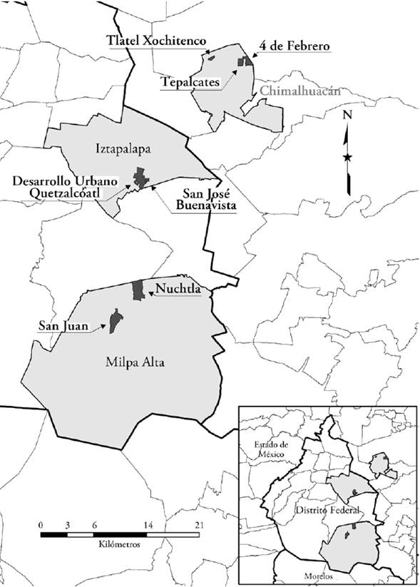 Localización de colonias/municipio