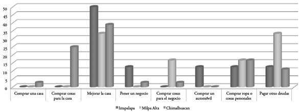 Para qué destinaron el crédito/préstamo