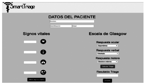 Pantalla para ingresar nuevo paciente