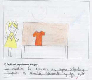 Respuesta de un alumno representativa del Nivel 1