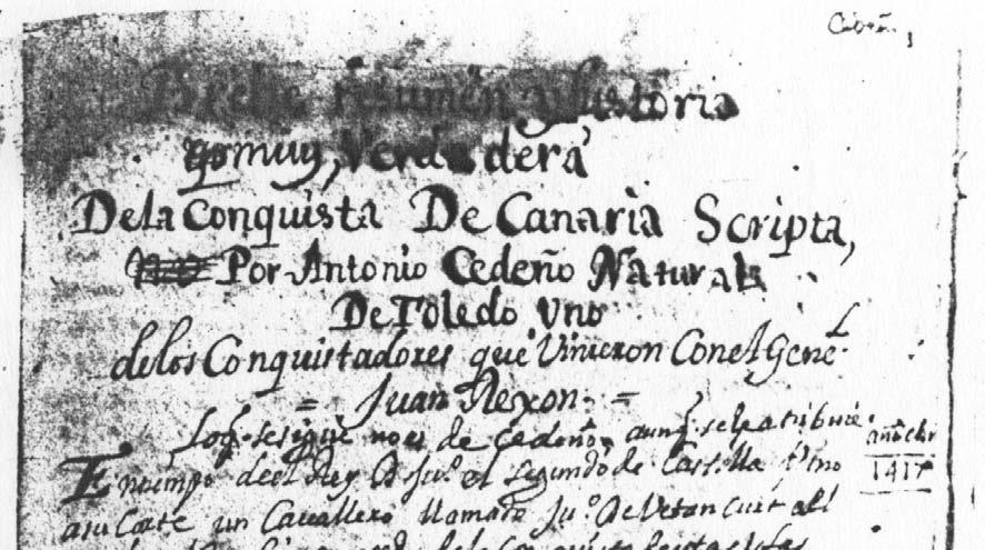 Manuscrito A1. Título seguido de una nota de
Marín cuestionando la autoría (h. 1r).