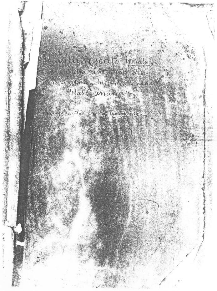 Manuscrito B1. Recto de la h. de guarda.