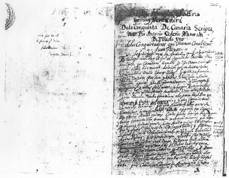 Manuscrito A1. Vuelta de la portada y h. 1r.