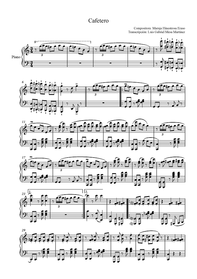 Transcripci&oacute;n del Cafetero.