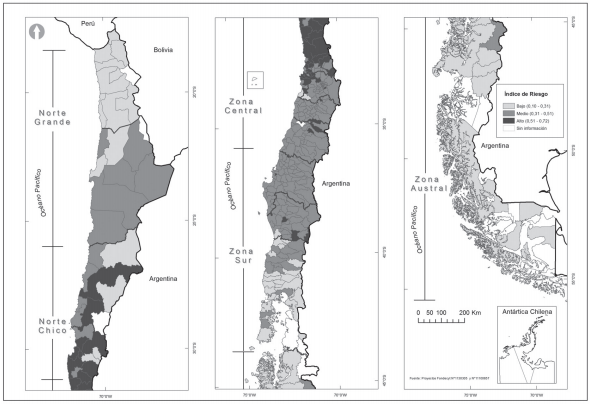 Mapa de resiliencia ante amenazas clim&aacute;ticas 2003-2009