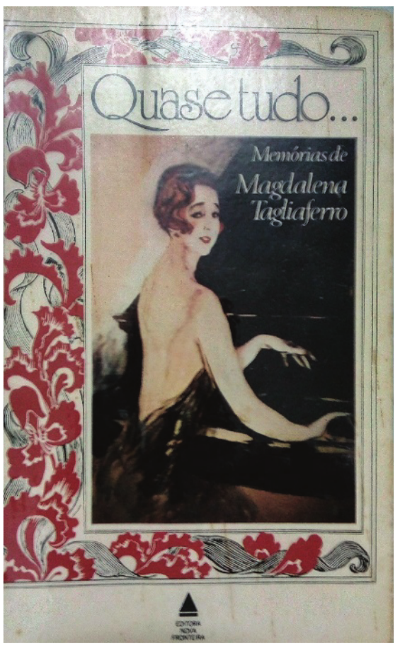 Capa da autobiografia com retrato pintado por Jean-Gabriel Domergue.