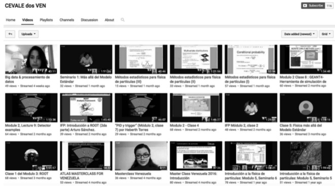 The CEVALE2VE YouTube channel containing more than 70 hours of online audio-visual content and 9000 views and dozens of comments in the tutorials.