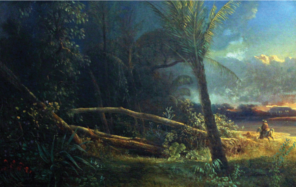 Petros Pharamond Blanchard, Paisaje veracruzano, 1838, óleo sobre tela. 