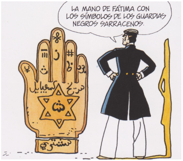 Viñeta núm. 282 del cómic La Fábula de Venecia, Hugo Pratt (c. 1977). Licencia: Cong. S. A.