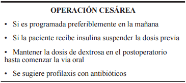 Manejo de la embarazada durante el trabajo de cesárea 1,43,45,56.