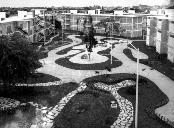 Reparto Camilo Cienfuegos, Santa Clara, 1961. Fuente. Archivo del MOP