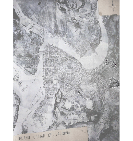 Levantamiento aerofotogramétrico Valdivia (1961). Fuente: Instituto Geográfico Militar (IGM).