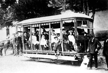 Tranvía a caballo 1910.
