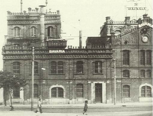 Fábrica de cerveza Bavaria luego de la remodelación de 1919. 