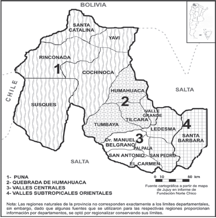 Mapa cartográfico de Juju