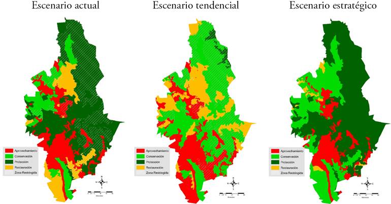 Escenarios seg&uacute;n pol&iacute;tica ambiental.