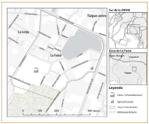Configuración actual del barrio.  