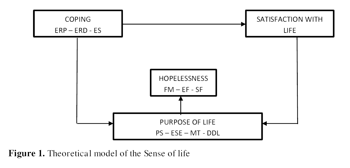 Figure
1. Theoretical model of the Sense of life