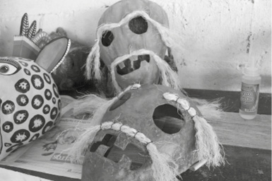 Representaci&oacute;n hipot&eacute;tica de m&aacute;scaras antiguas