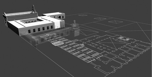 Reconstrucción virtual de los canales de la huerta del hospital*