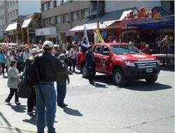 Procesión de la Inmaculada por el centro de Bariloche, 2015.