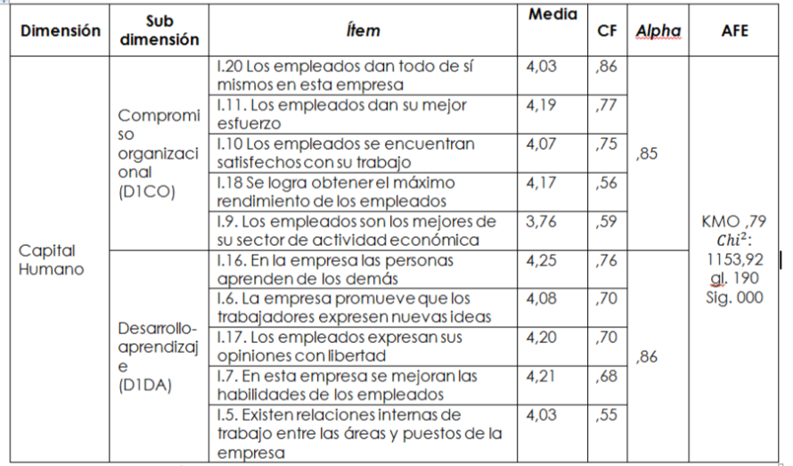 Medición del capital humano: sus dimensiones