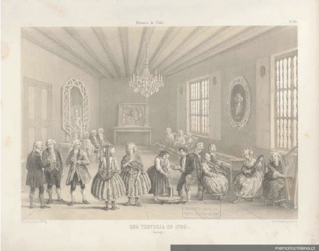 Claudio Gay, “Una tertulia en 1790”