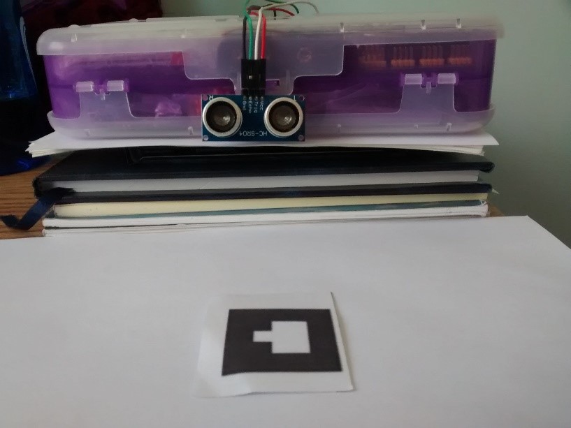 Sensor y marcador utilizados
				    