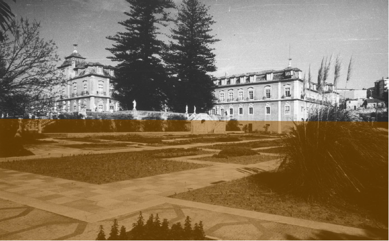  Simulao do nvel das guas durante a inundao de
1967 que atingiu as reservas do Palcio Pombal em Oeiras. Cortesia da Fundao
Calouste Gulbenkian.