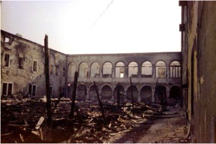 Escola Politcnica – Jardineta aps o incndio de 1978. Cortesia de Jos
Augusto Cardoso. 


