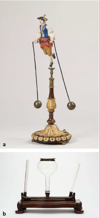 a) Equilibrista (FIS.0021) e b) sistema de vasos comunicantes
(FIS.0147).