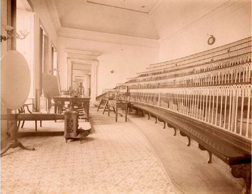 Anfiteatro do Gabinete de Física. Fotografia de Augusto
Bobone, 1892.