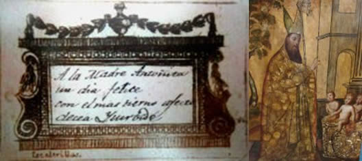 Obsequio de Agustn de Iturbide a las monjas concepcionistas. 