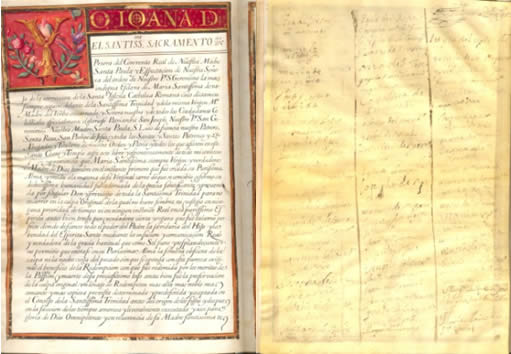 Documento del Juramento, Convento de San Jernimo, 1686 