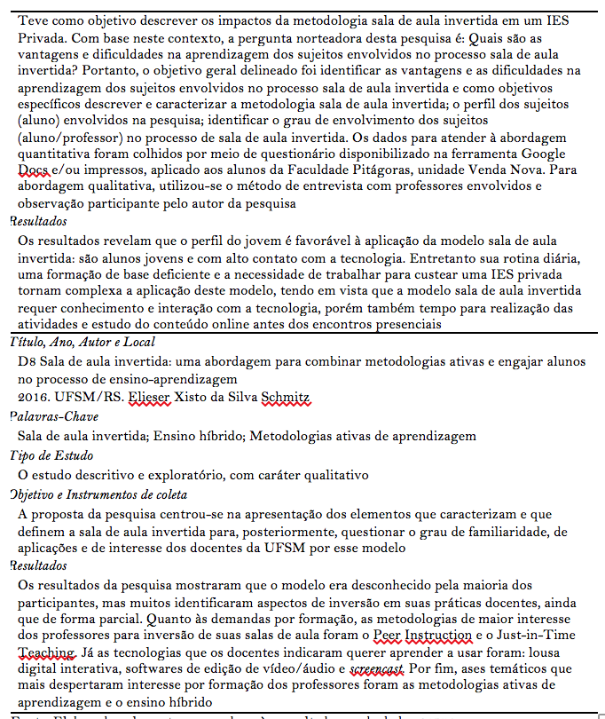 Quadro 2. S�ntese das disserta��es inclu�das no estudo. Continuaci�n