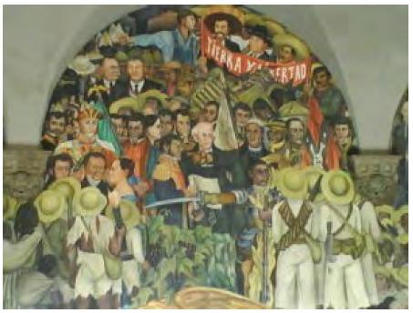 Lucha por la Independencia, Diego Rivera, entre 1922 y 1923