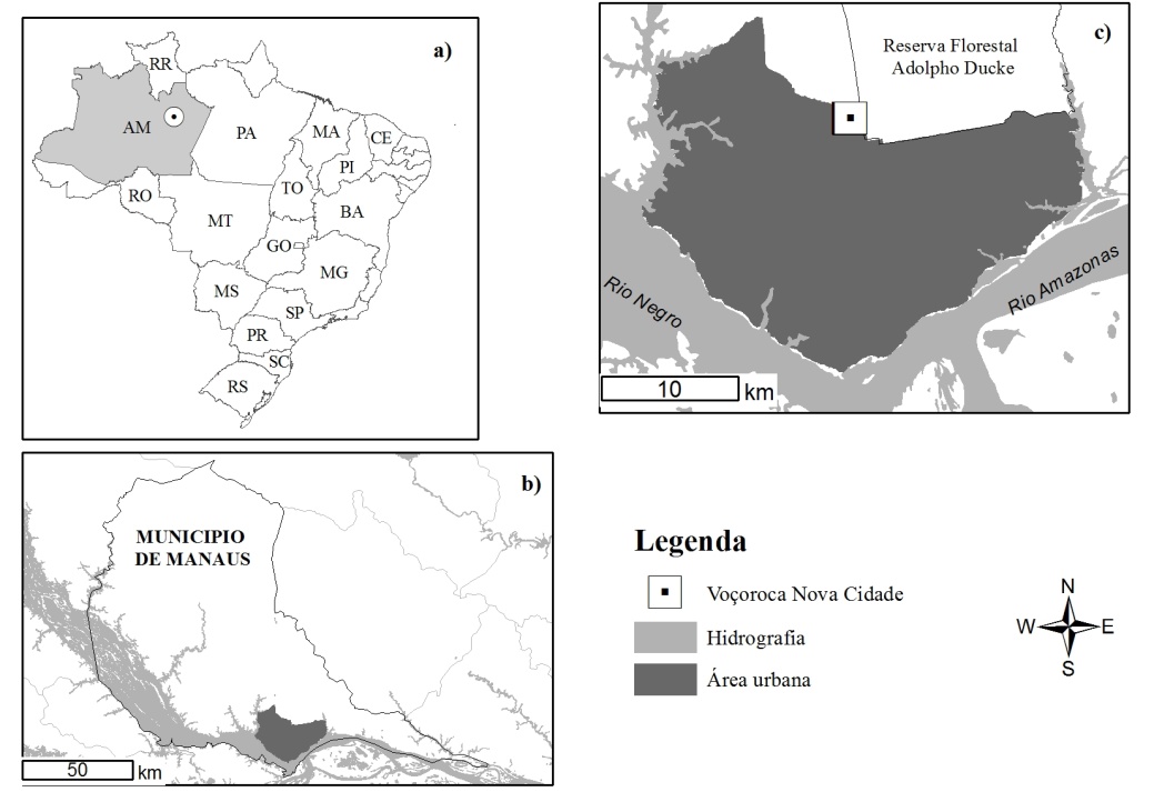 Figura
1 - Localiza&ccedil;&atilde;o da &aacute;rea de estudo