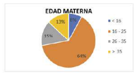 Edad materna en años cumplidos