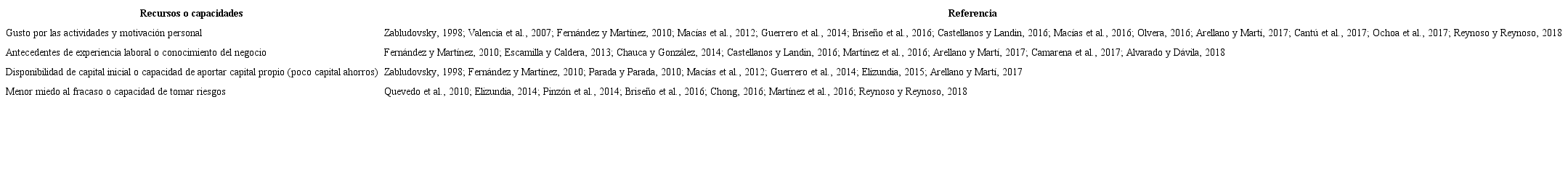 Recursos y capacidades asociados al emprendimiento de la mujer en M&eacute;xico