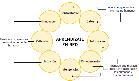 Agencias generales que se realizan en el aprendizaje en red. 